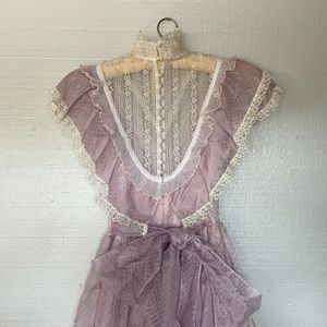 (Reserved please don’t buy) Gunnesax lavender vintage dress